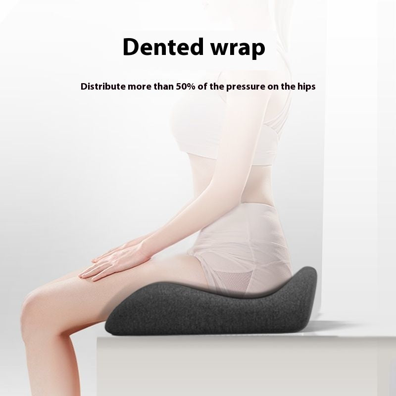 Ergonomic Memory Foam Seat Cushion for Office Chairs, Thick, Breathable, and Non-Flattening
