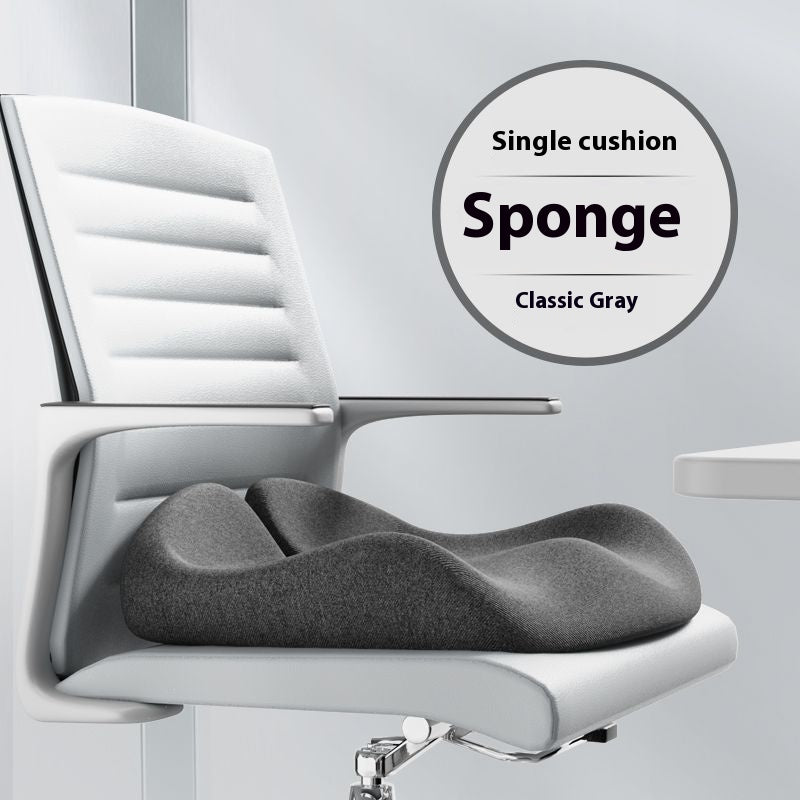 Ergonomic Memory Foam Seat Cushion for Office Chairs, Thick, Breathable, and Non-Flattening