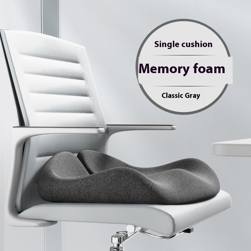 Ergonomic Memory Foam Seat Cushion for Office Chairs, Thick, Breathable, and Non-Flattening