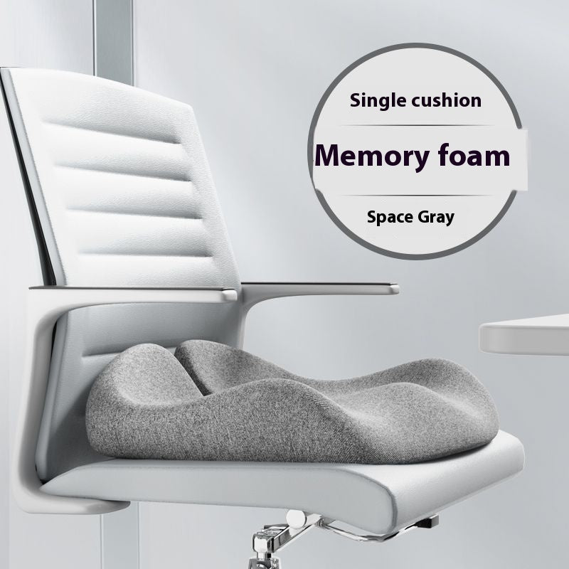 Ergonomic Memory Foam Seat Cushion for Office Chairs, Thick, Breathable, and Non-Flattening