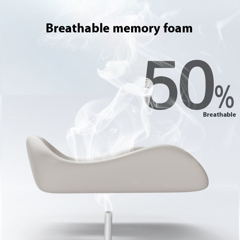 Ergonomic Memory Foam Seat Cushion for Office Chairs, Thick, Breathable, and Non-Flattening