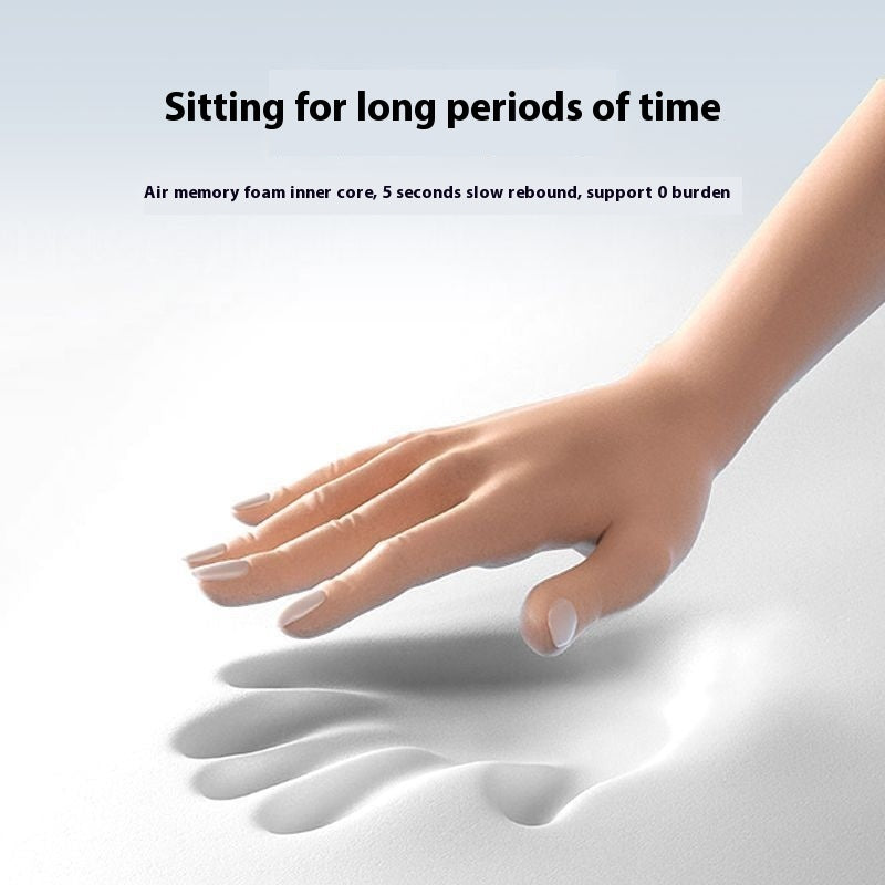 Ergonomic Memory Foam Seat Cushion for Office Chairs, Thick, Breathable, and Non-Flattening